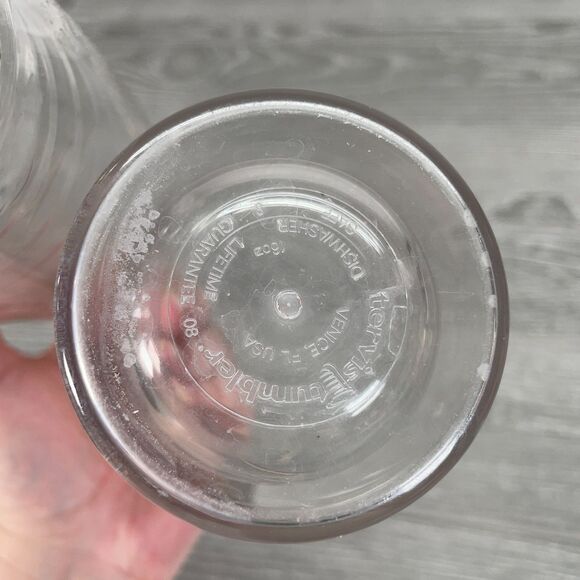 Two Tervis 16oz Clear Tumblers Cups Brown Chocolate Labrador Retriever Dogs - Picture 7 of 8